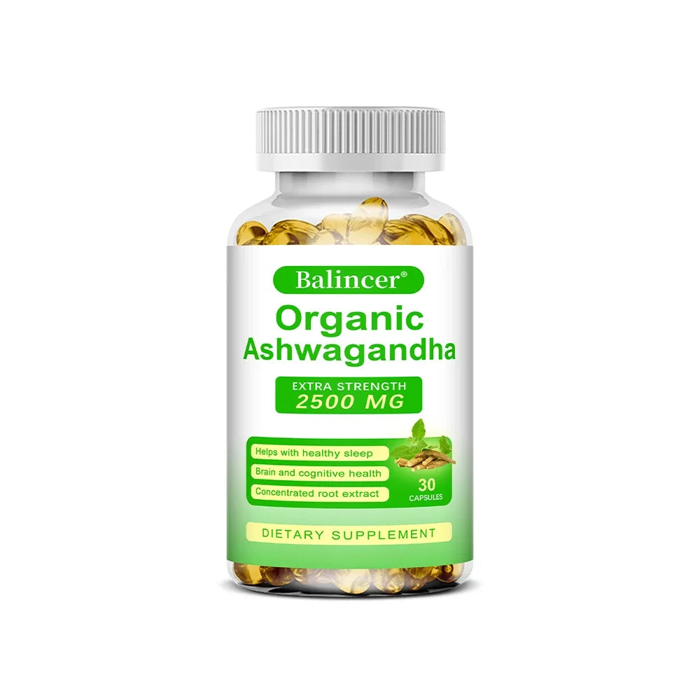 Ashwagandha Supplement- Supports Brain and Memory, Improves Focus, Stamina, Improves Mood and Sleep - 120 Capsules